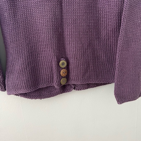 Pure Handknit Purple Cardigan XS/S - Picture 7 of 8